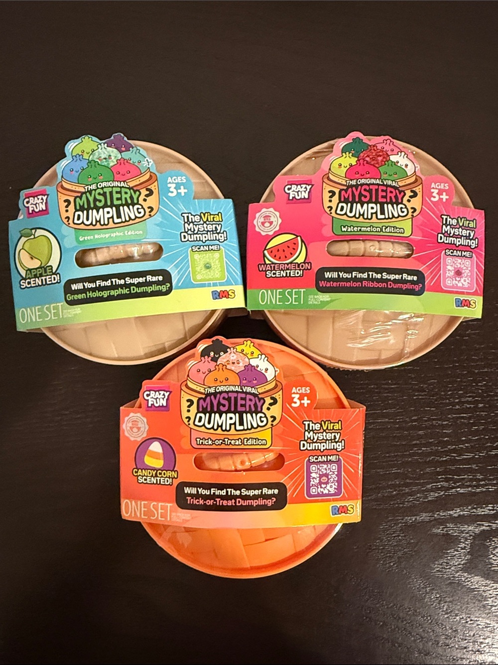 3x The Original Mystery Dumpling Assorted Scented Edition's